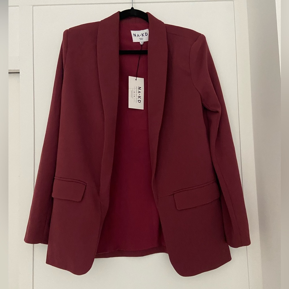 Na-KD classic blazer Burgundy